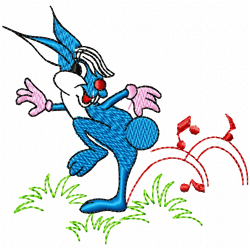 Rabbits Embroidery Design 11